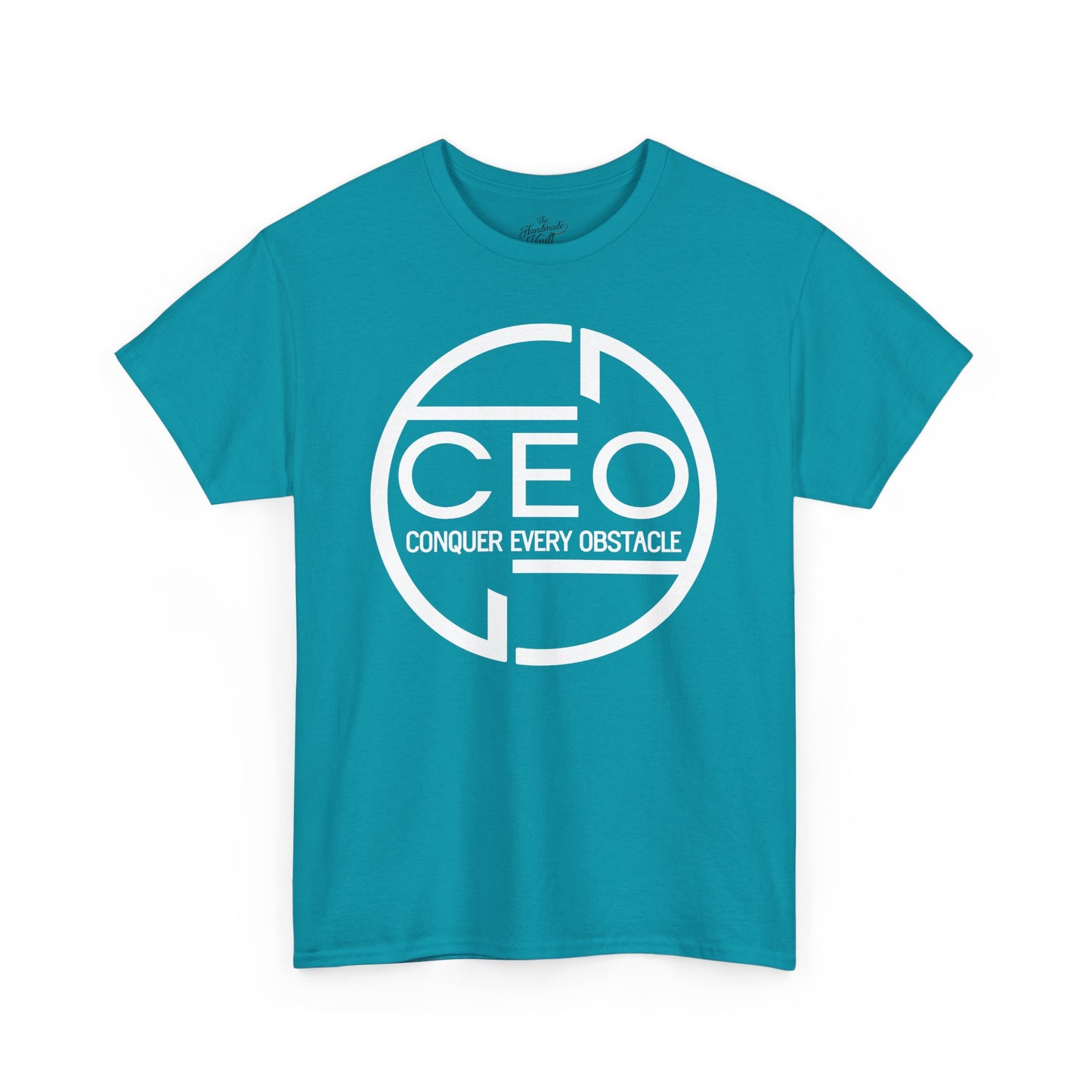 CEO Heavy Cotton Unisex Tee - Conquer Every Obstacle