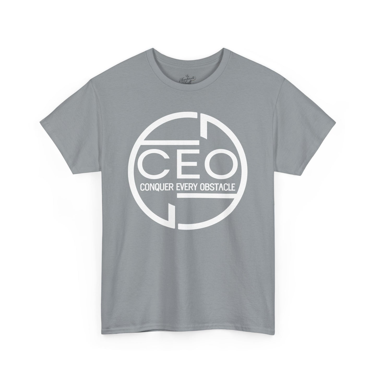 CEO Heavy Cotton Unisex Tee - Conquer Every Obstacle