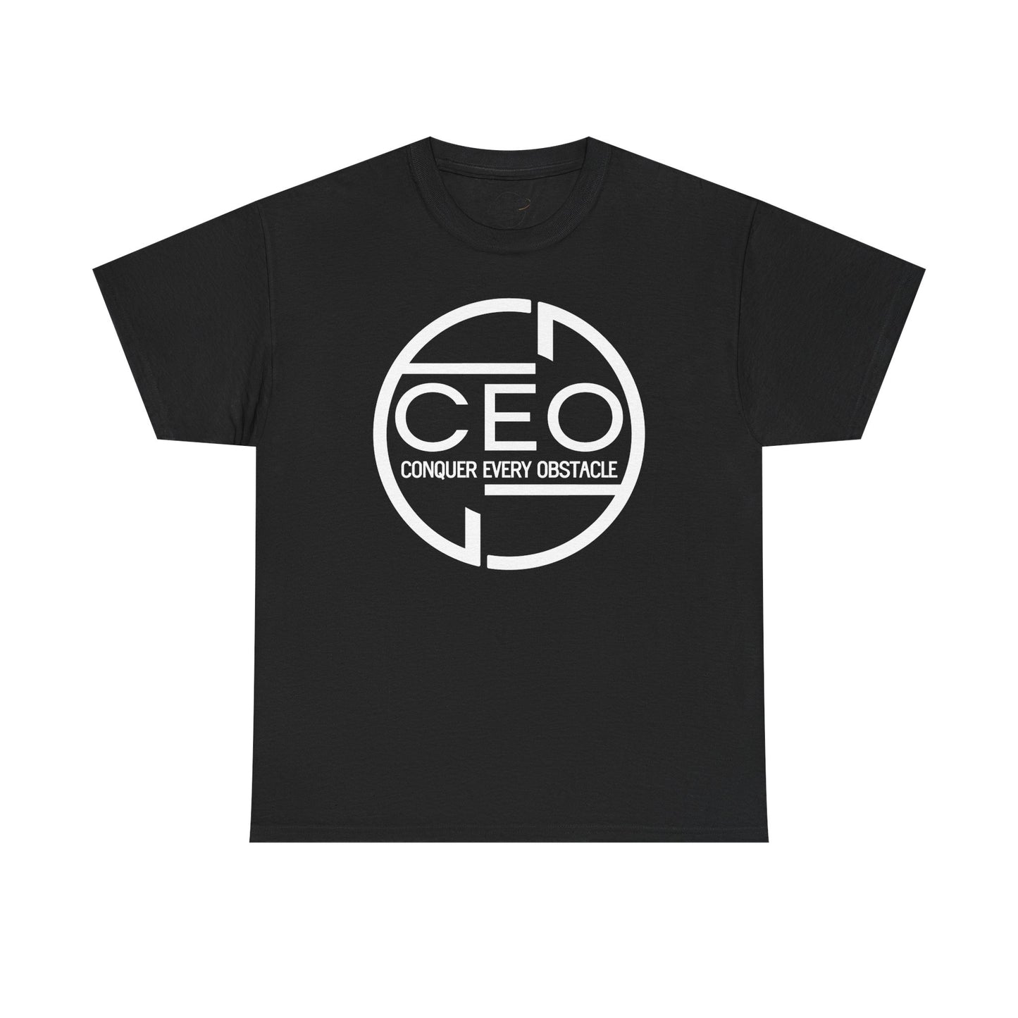 CEO Heavy Cotton Unisex Tee - Conquer Every Obstacle