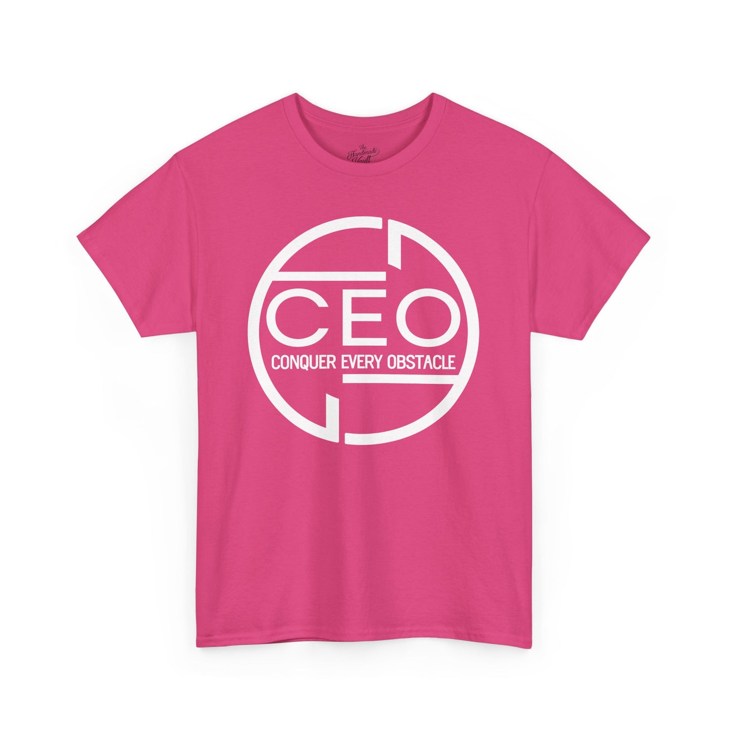 CEO Heavy Cotton Unisex Tee - Conquer Every Obstacle