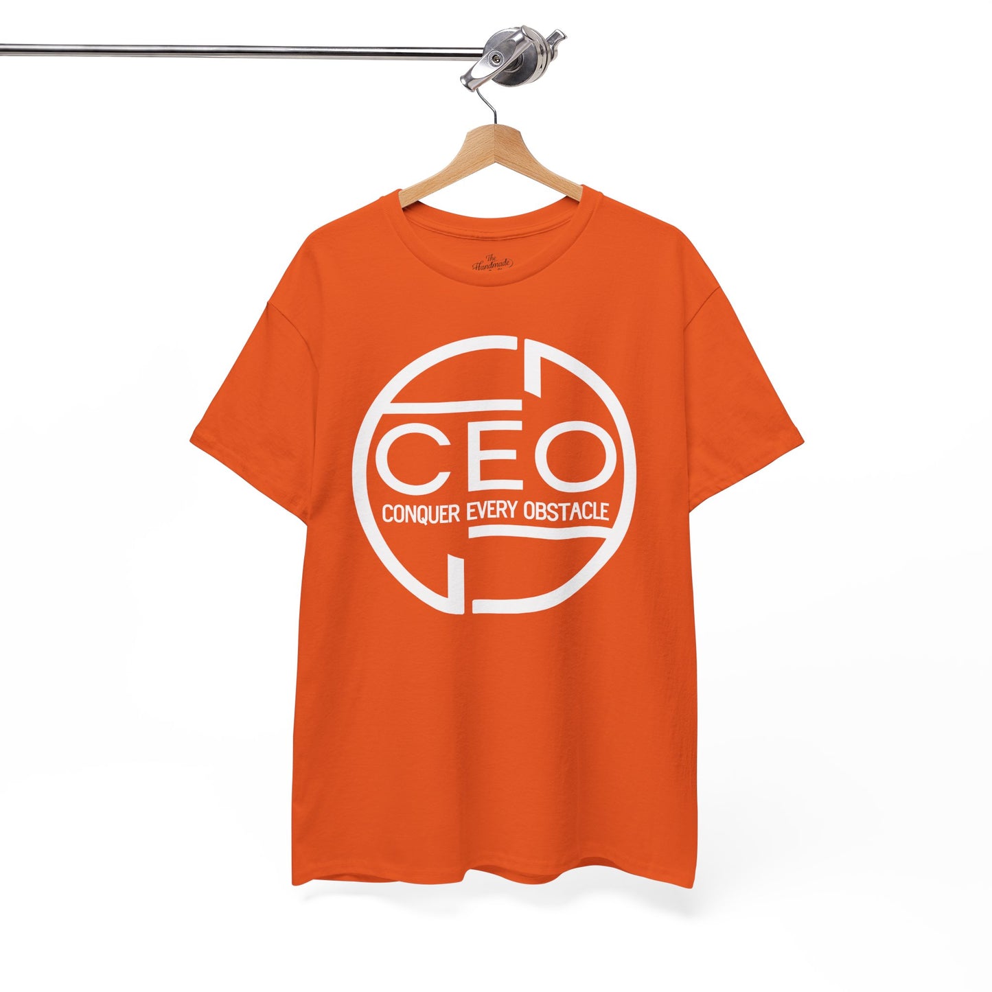CEO Heavy Cotton Unisex Tee - Conquer Every Obstacle