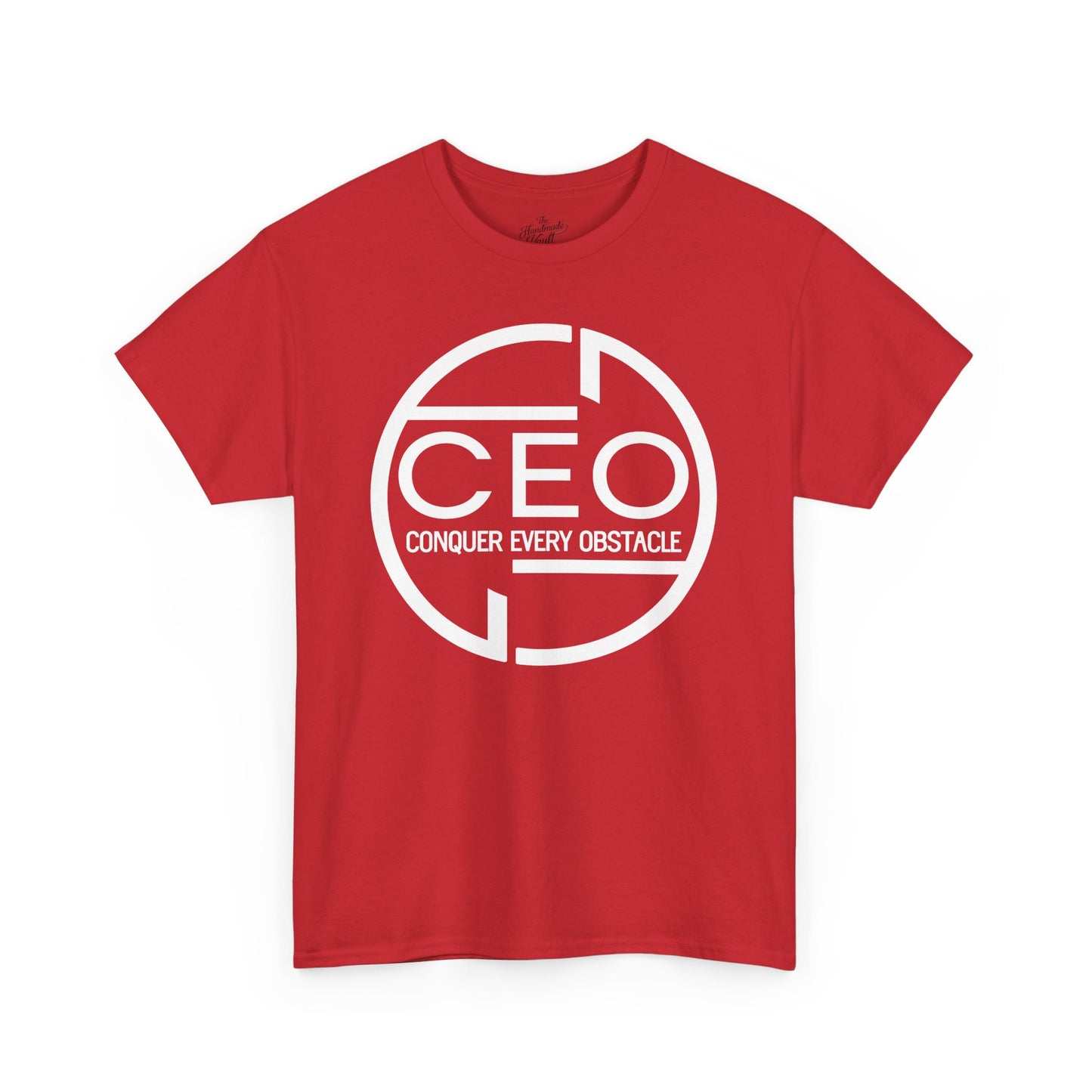 CEO Heavy Cotton Unisex Tee - Conquer Every Obstacle