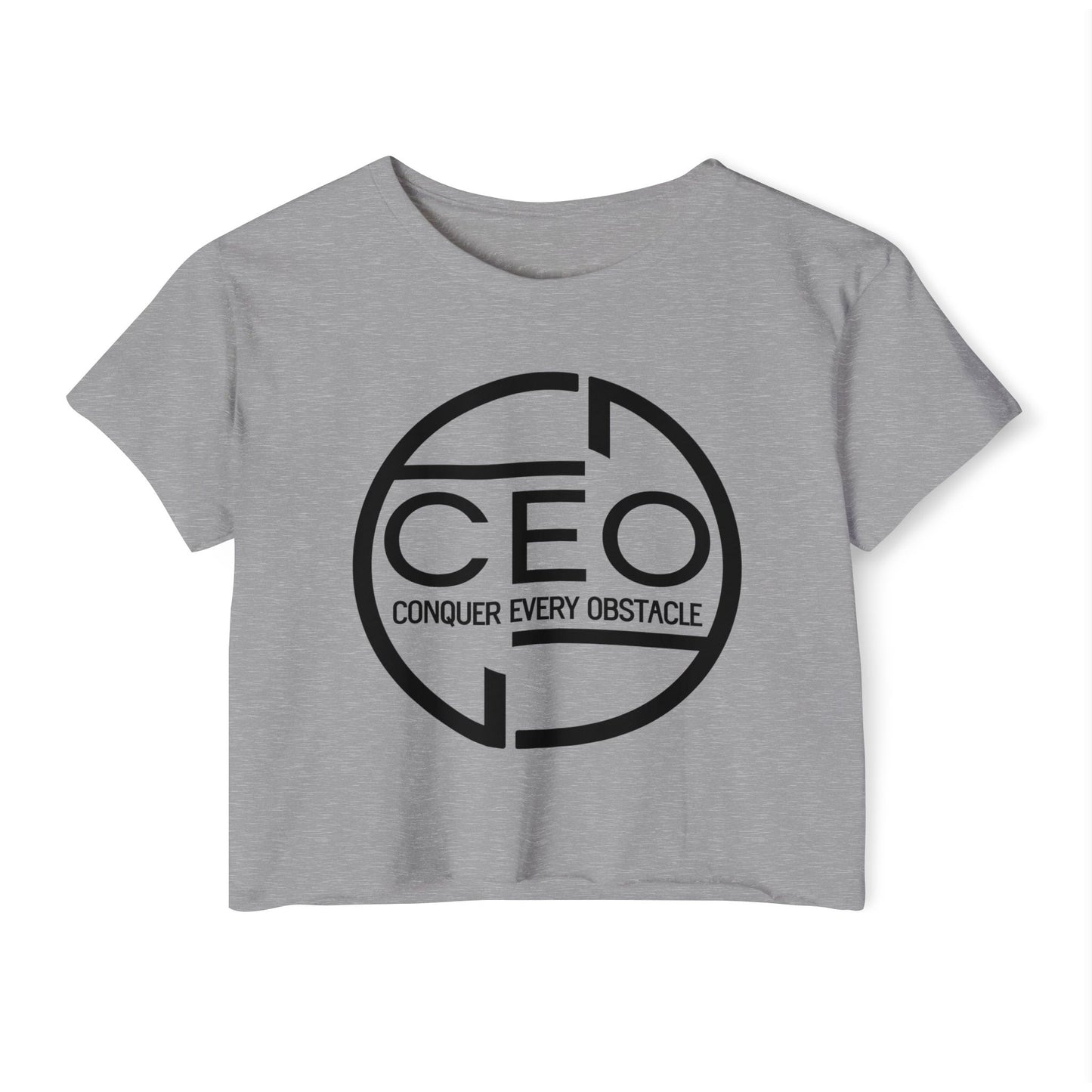 Motivational CEO (Conquer Every Obstacle) Summer Crop Top