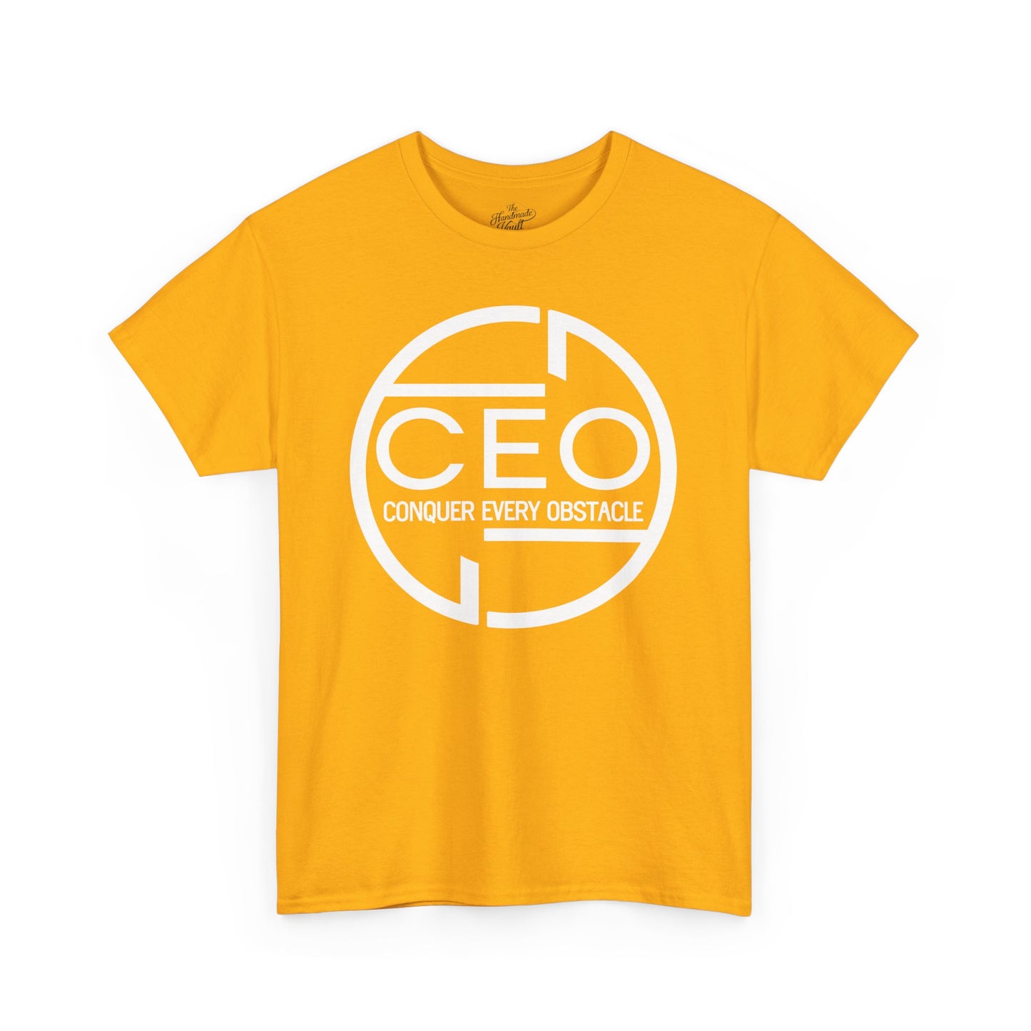 CEO Heavy Cotton Unisex Tee - Conquer Every Obstacle