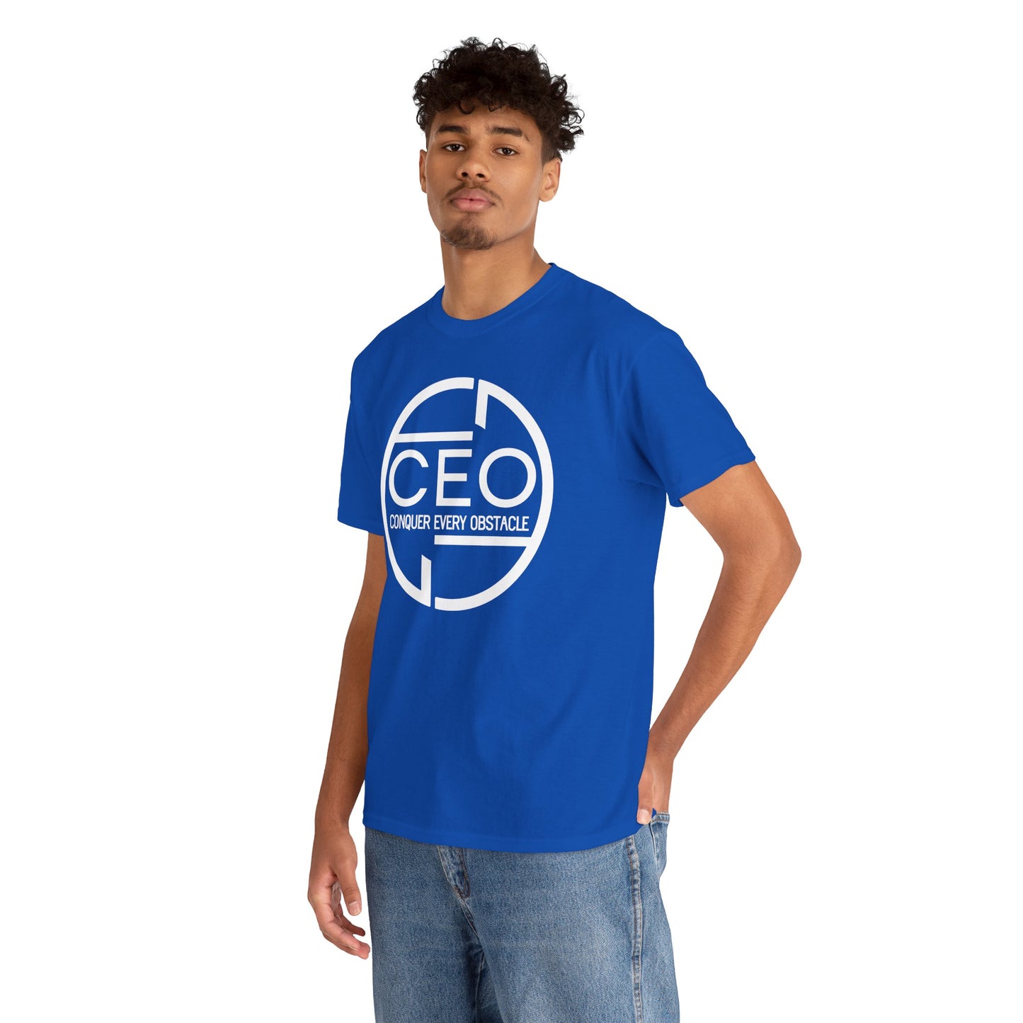 CEO Heavy Cotton Unisex Tee - Conquer Every Obstacle