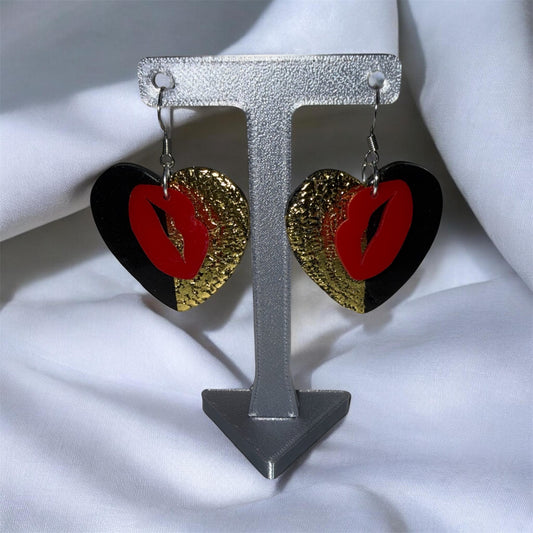Gilded Kiss Heart Drops