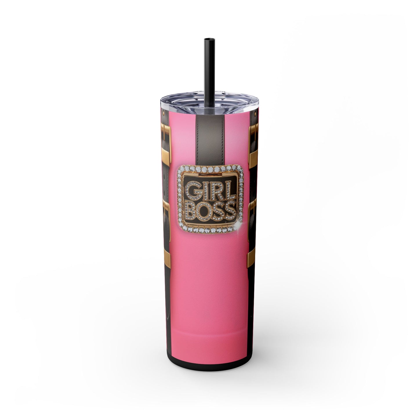 Pink GIRL BOSS Skinny Tumbler