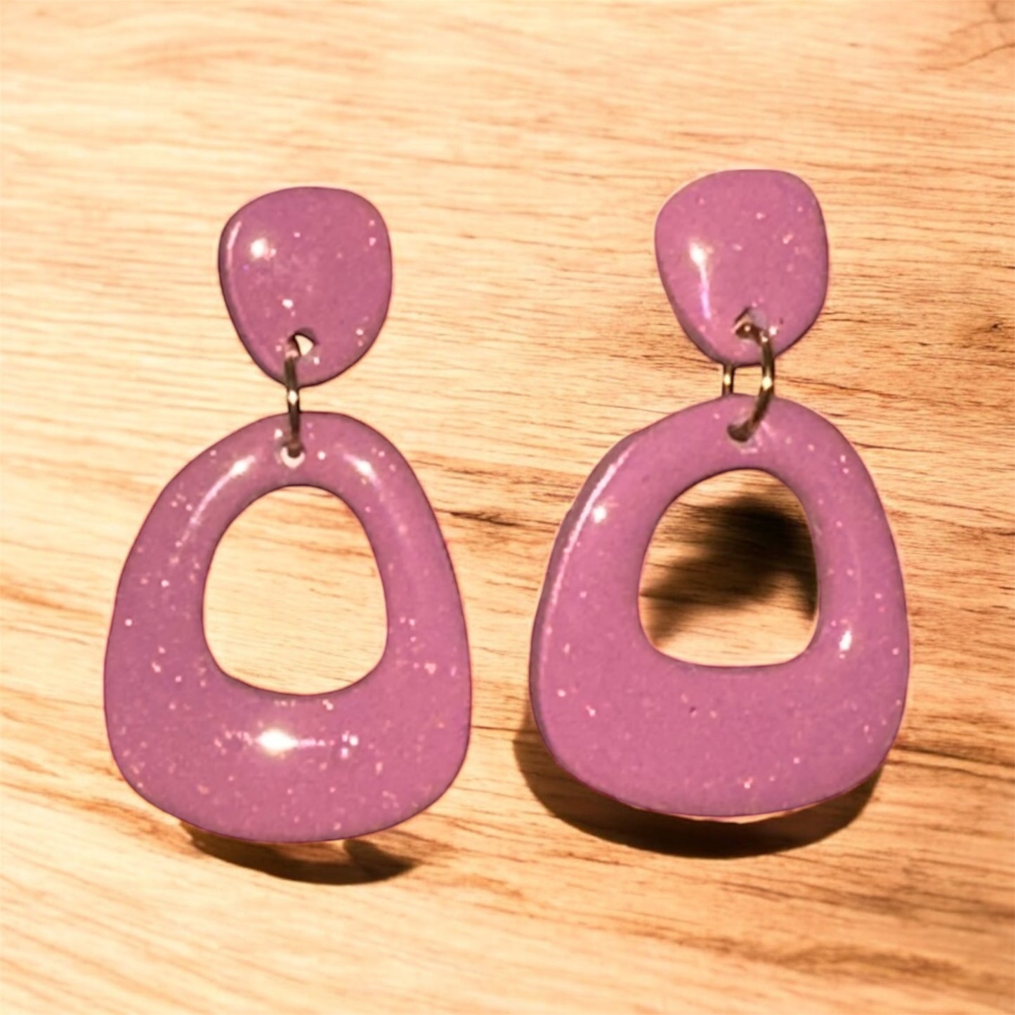 Rosé Glow Hoops