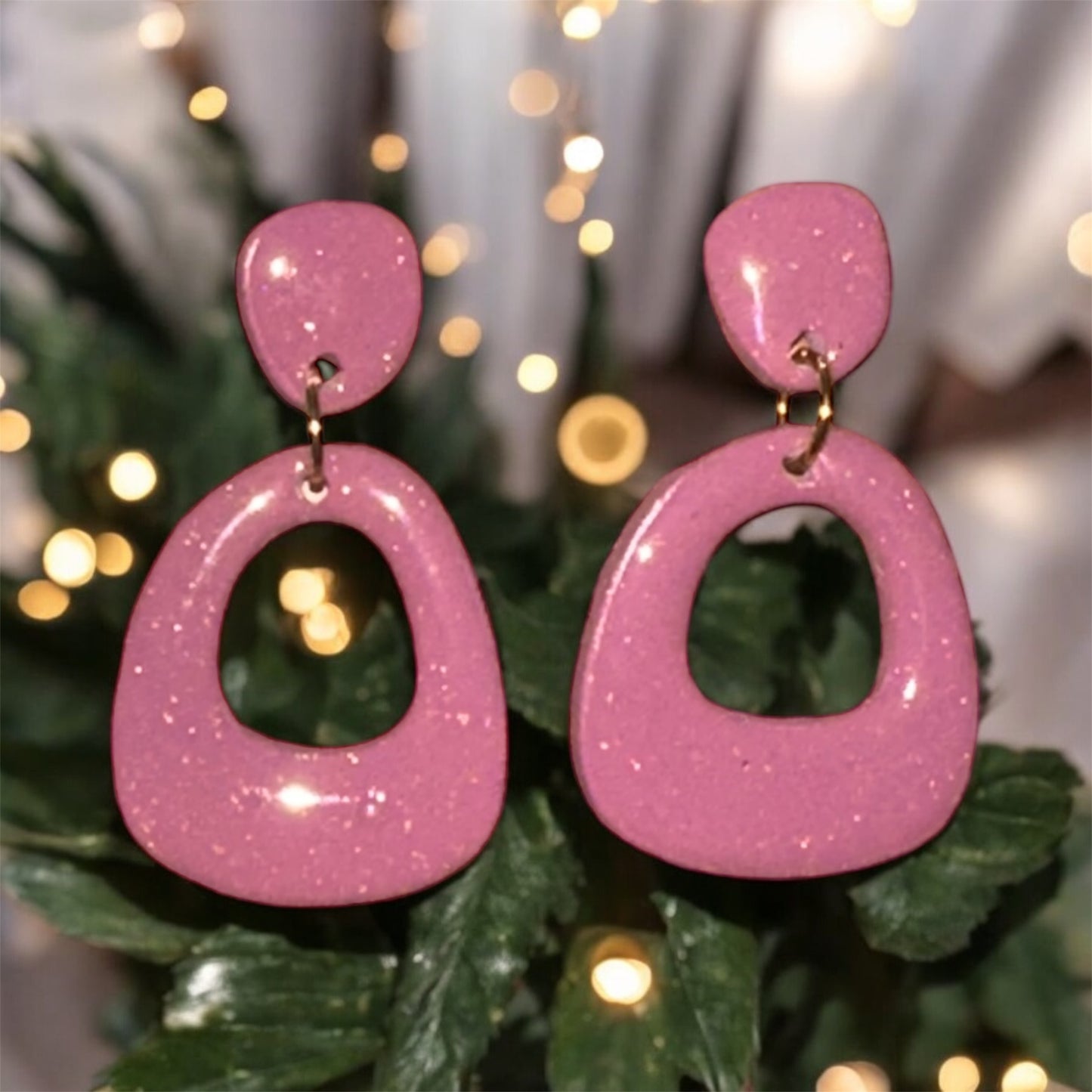 Rosé Glow Hoops