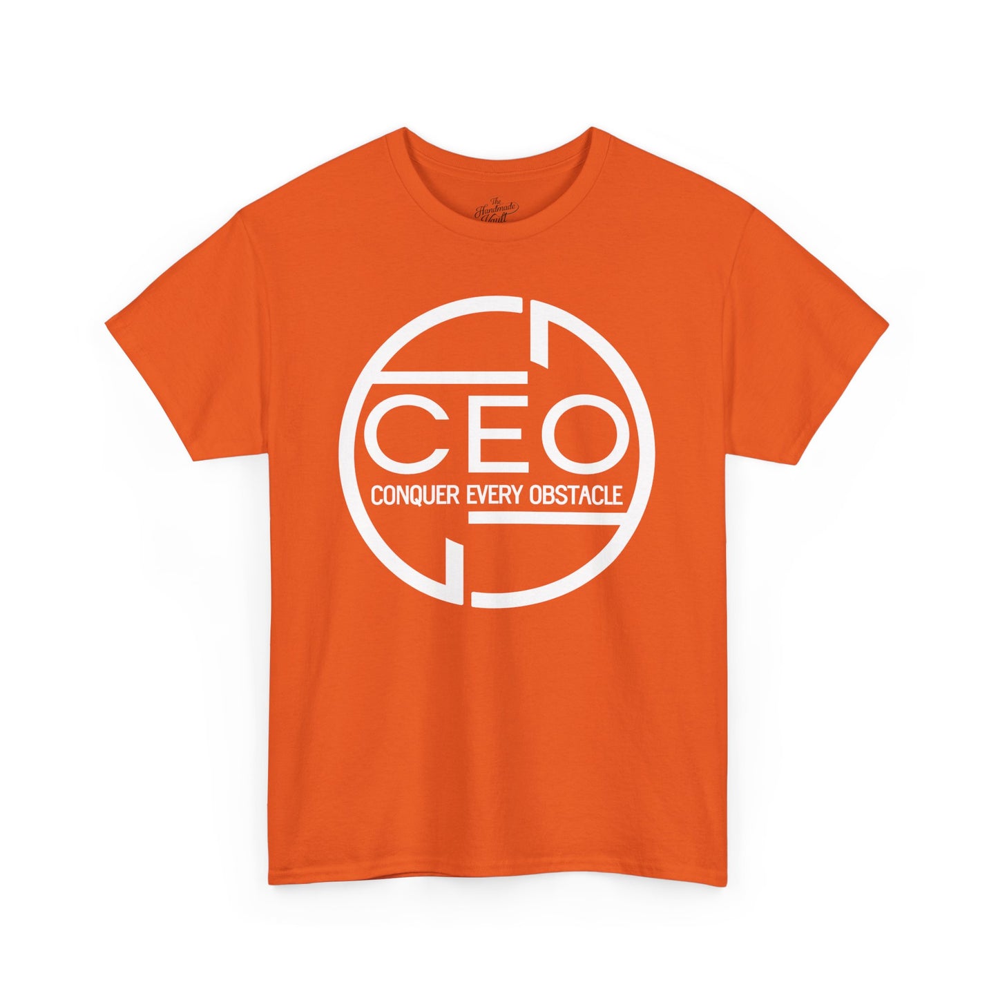 CEO Heavy Cotton Unisex Tee - Conquer Every Obstacle