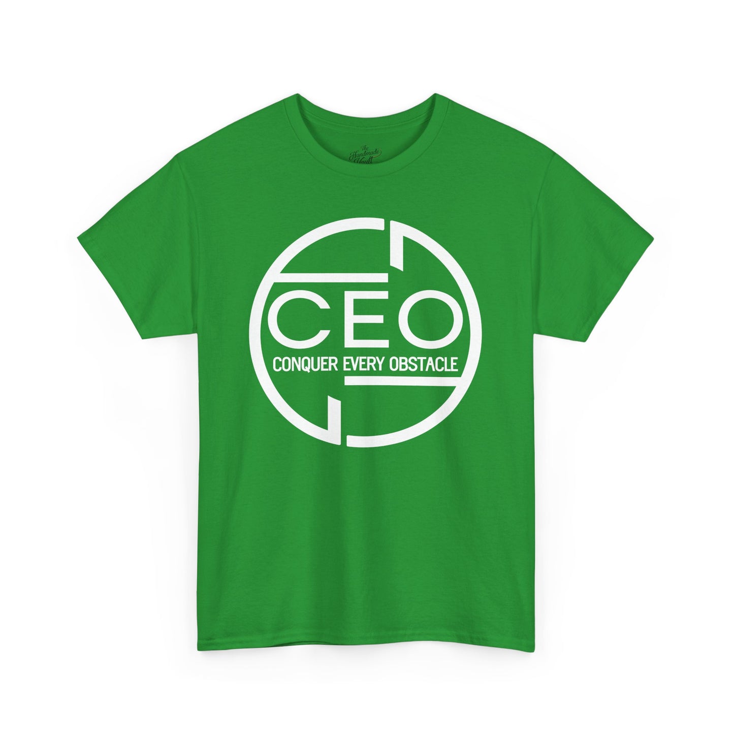 CEO Heavy Cotton Unisex Tee - Conquer Every Obstacle