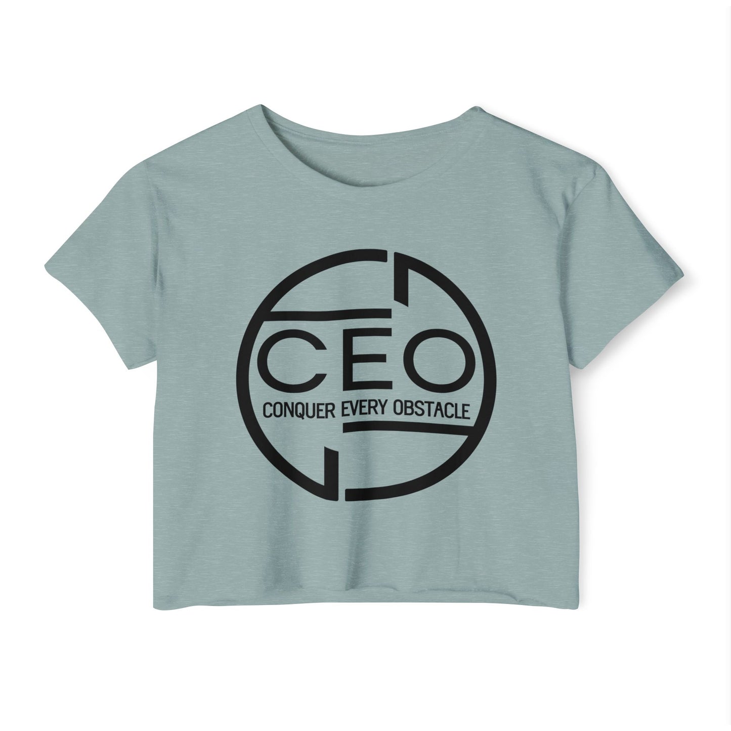 Motivational CEO (Conquer Every Obstacle) Summer Crop Top