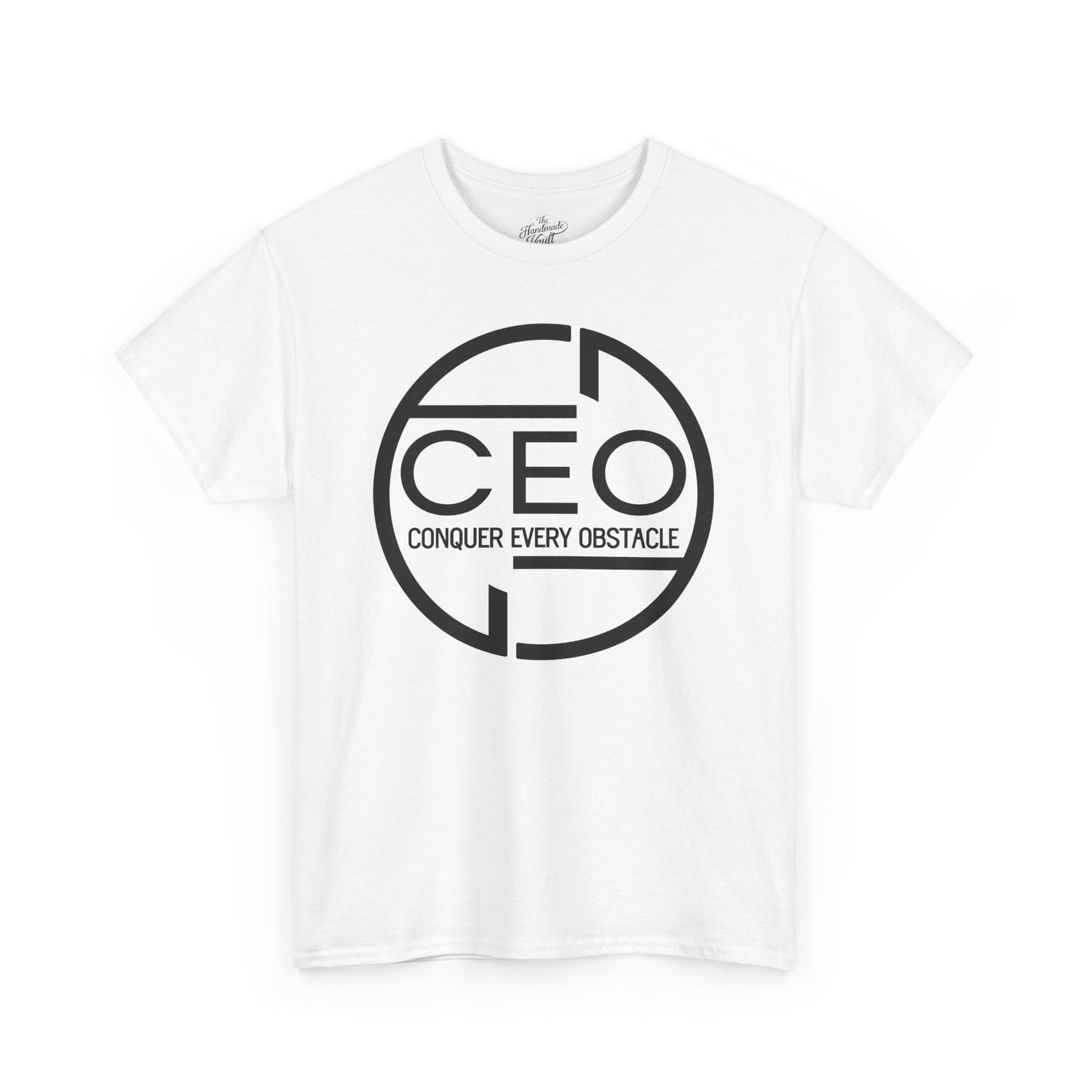 CEO Heavy Cotton Unisex Tee - Conquer Every Obstacle