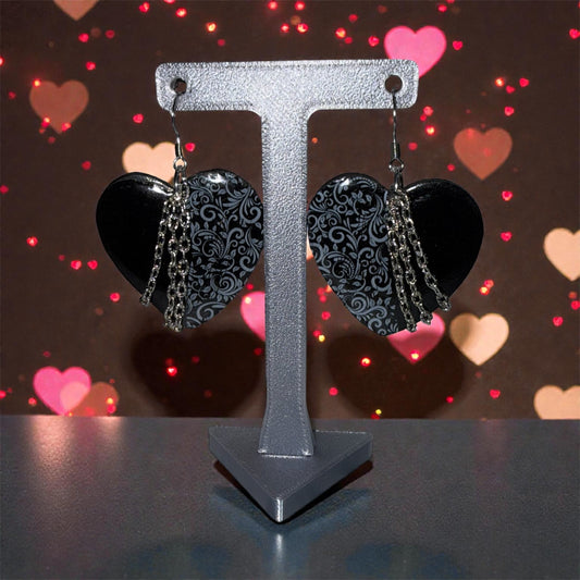 Baroque Noir Heart Drops