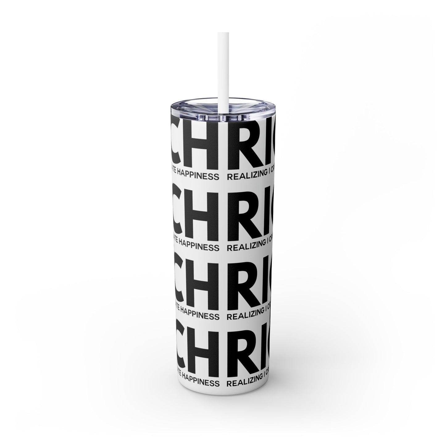 Rich Mindset Woman Skinny Tumbler