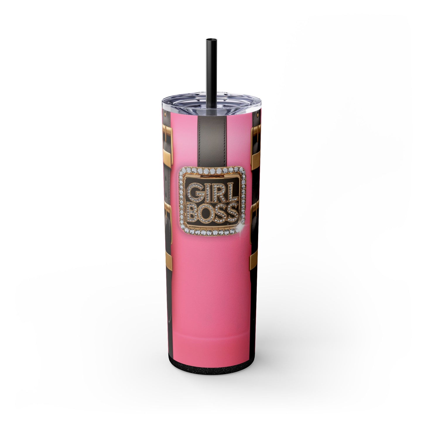 Pink GIRL BOSS Skinny Tumbler