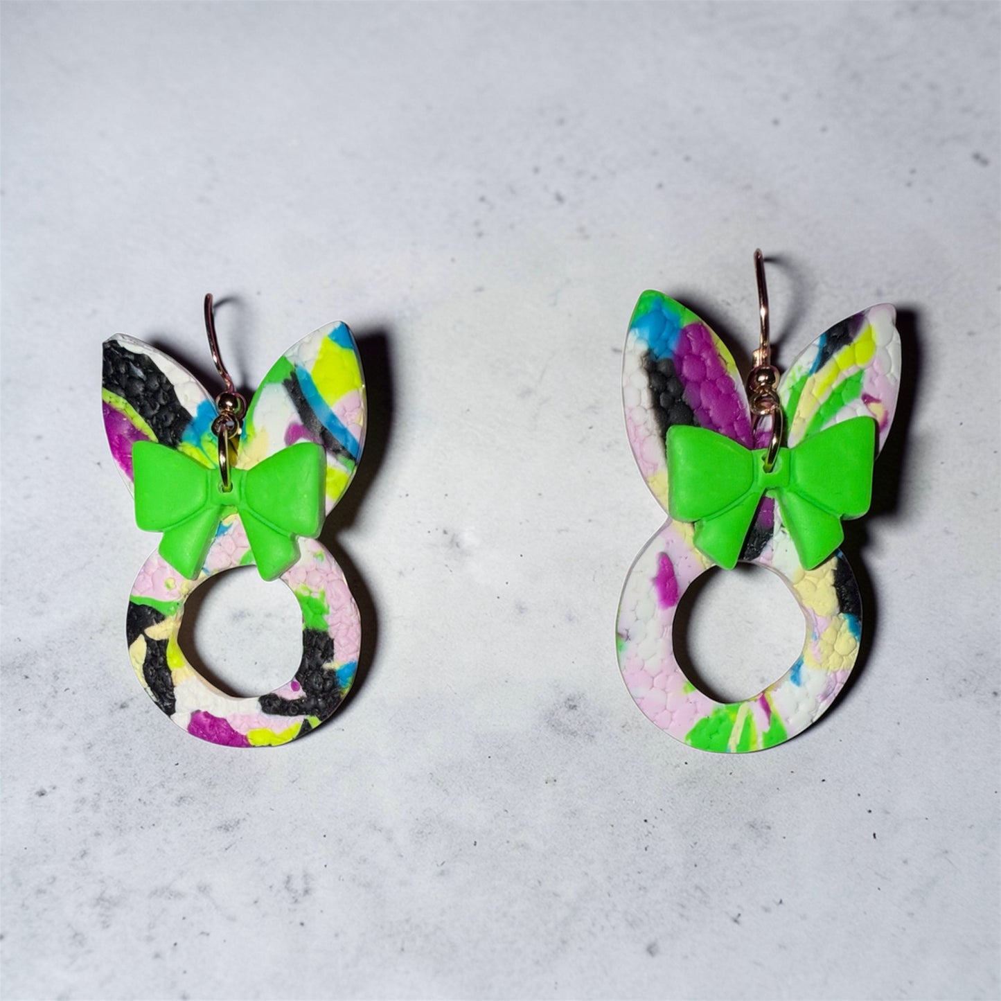 Neon Splash Bunny Hoops