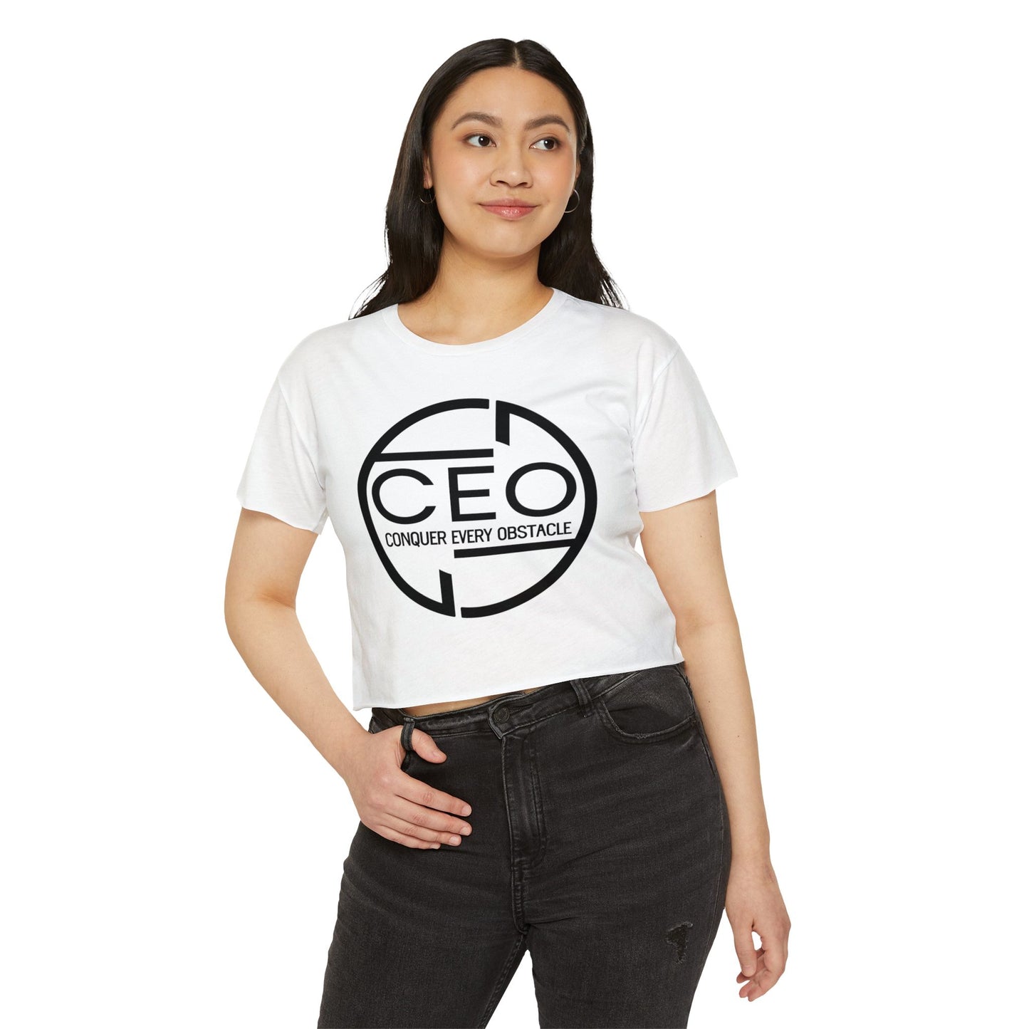 Motivational CEO (Conquer Every Obstacle) Summer Crop Top