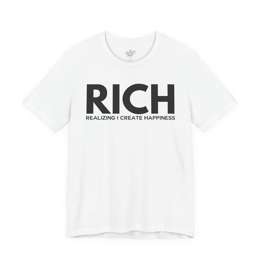 Embrace Happiness Inspirational Short Sleeve Tee