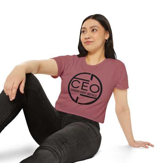 Motivational CEO (Conquer Every Obstacle) Summer Crop Top