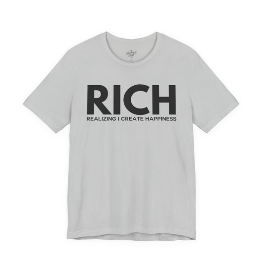 Embrace Happiness Inspirational Short Sleeve Tee