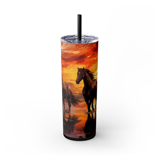 Wild Sunset Skinny Tumbler, 20oz
