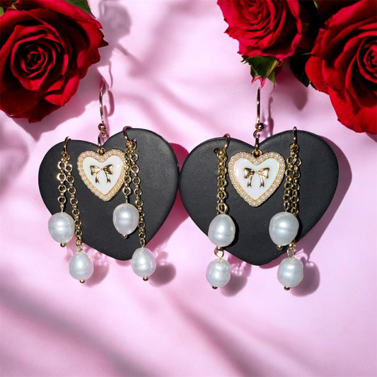 Noir Heirloom Heart Drops