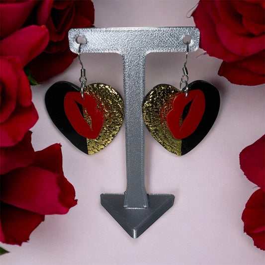 Gilded Kiss Heart Drops