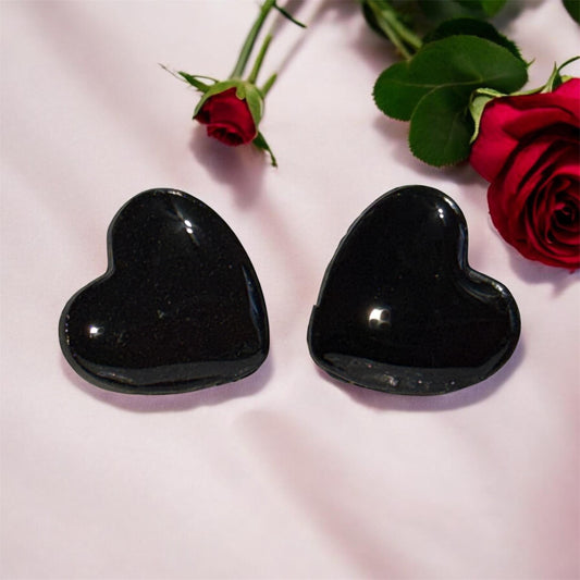 Black Hearts Studs