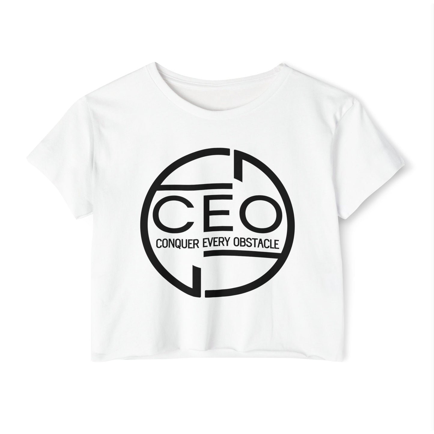 Motivational CEO (Conquer Every Obstacle) Summer Crop Top