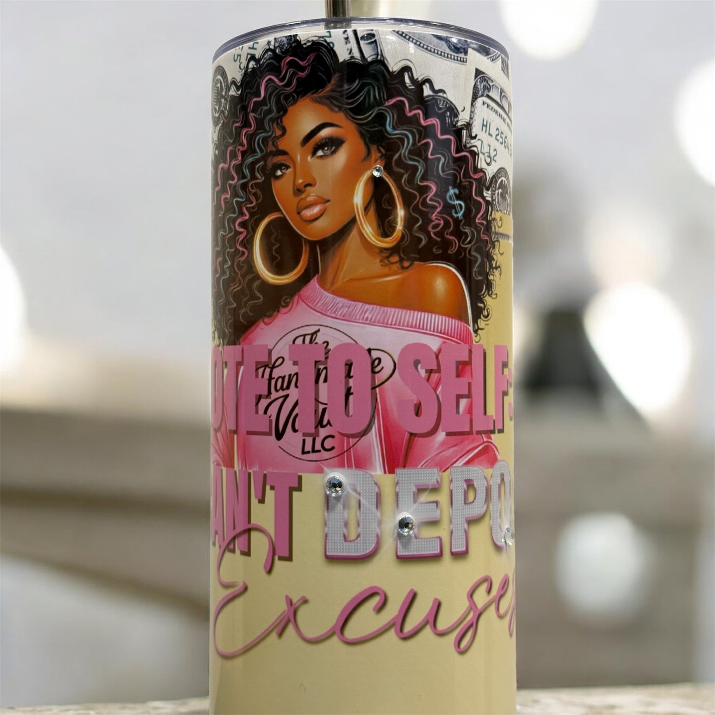 “Note to Self” Luxe Boss Babe Tumbler – 20oz