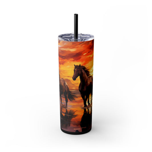 Wild Sunset Skinny Tumbler, 20oz