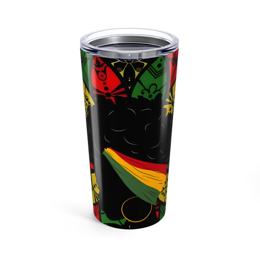 Rasta Vibes 20oz Travel Tumbler Cup