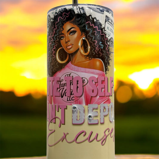 “Note to Self” Luxe Boss Babe Tumbler – 20oz