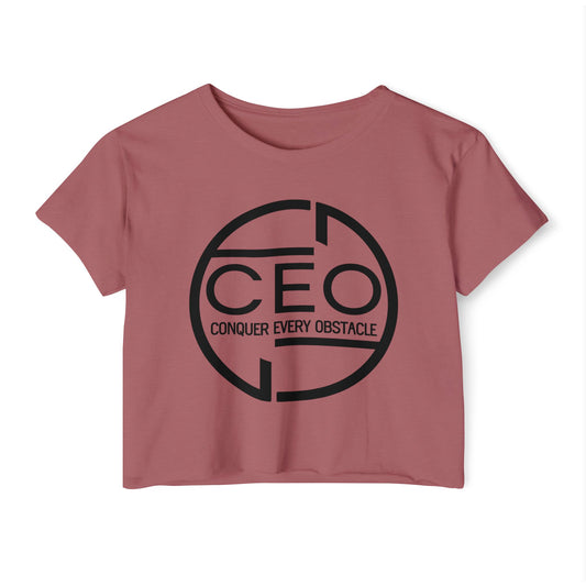 Motivational CEO (Conquer Every Obstacle) Summer Crop Top