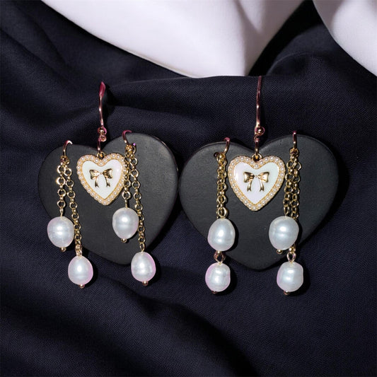 Noir Heirloom Heart Drops