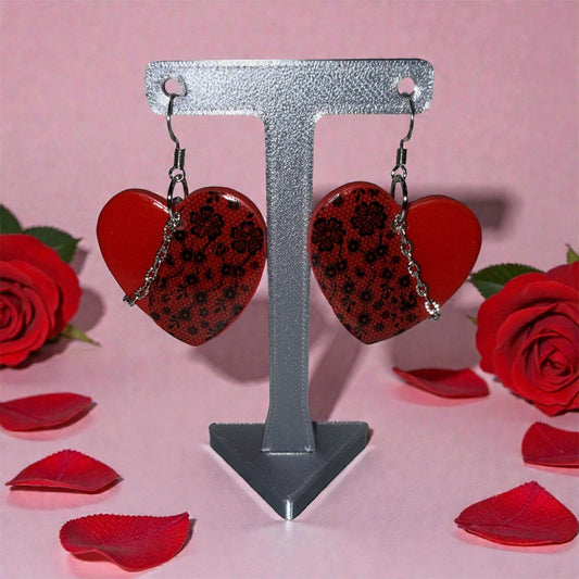 Scarlet Lace Cascade Drops