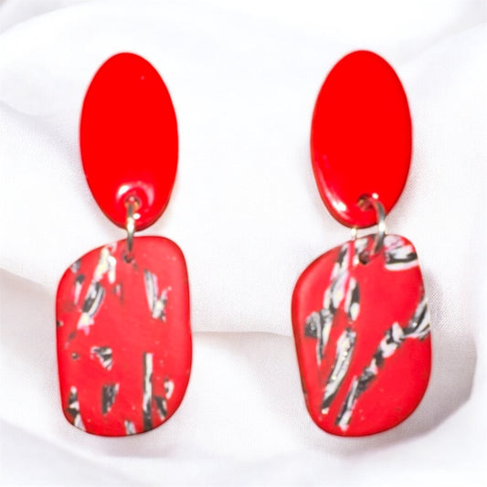 Crimson Ember Dangles